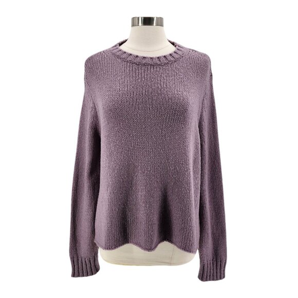 Wooden Ships Paola Buendia Womens S/M Sweater Purple Acrylic Mohair Wool Boxy - Picture 8 of 8